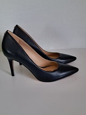 Sam Edelman Black Leather Pointed Toe Stiletto Pumps